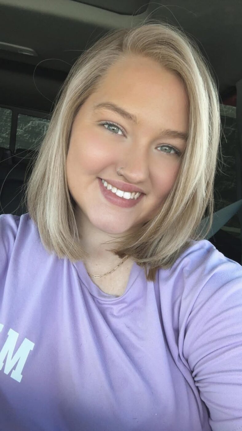 Smooth blonde bob with soft face-framing layers